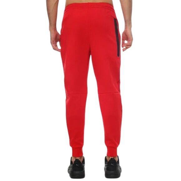 Mens Size 2XL Nike Tech Fleece Tracksuit 2 Piece Sweatsuit Outfit Black Red NWT - Picture 10 of 12